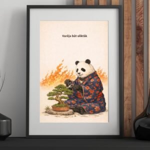 A4 plakāts panda