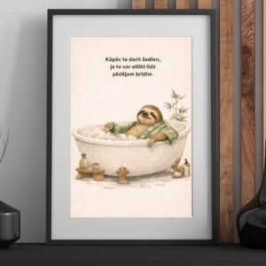 A4 plakāts sliņķis